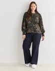 Whistle Pintuck Pocket Jean, Rinse product photo View 13 S