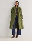 Whistle Trench Coat, Olive product photo