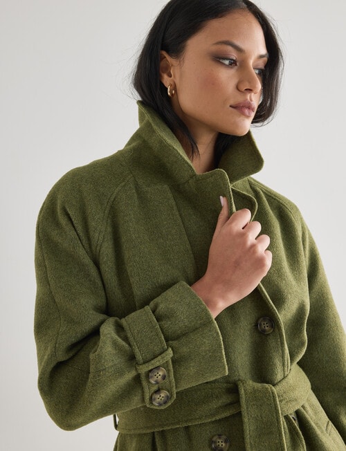 Whistle Trench Coat, Olive product photo View 04 L