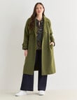 Whistle Trench Coat, Olive product photo View 12 S