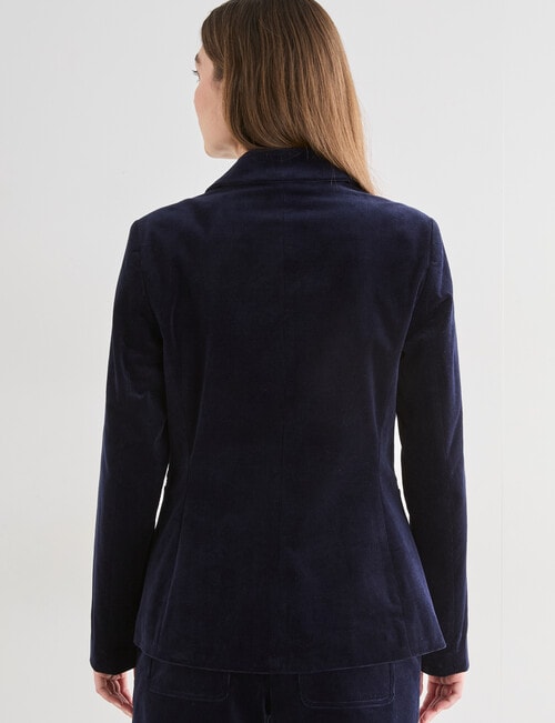 Whistle Cord Blazer, Midnight product photo View 02 L