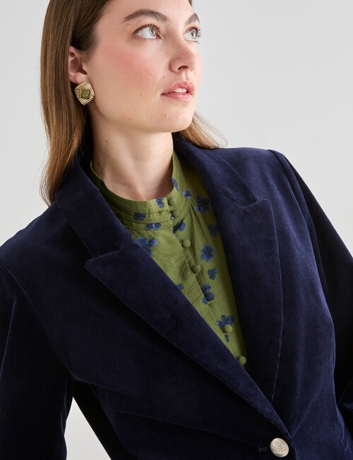 Whistle Cord Blazer, Midnight product photo View 05 L