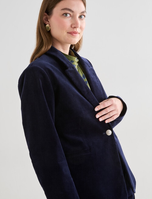 Whistle Cord Blazer, Midnight product photo View 08 L