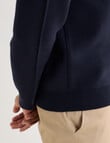Gasoline Full Zip Long Sleeve Knitwear, Navy product photo View 06 S