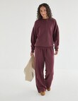 Zest Lounge Brushed Pleat Sleeve Sweater, Cherry product photo View 03 S