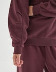 Zest Lounge Brushed Pleat Sleeve Sweater, Cherry product photo View 04 S