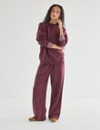 Zest Lounge Brushed Pleat Sleeve Sweater, Cherry product photo View 05 S