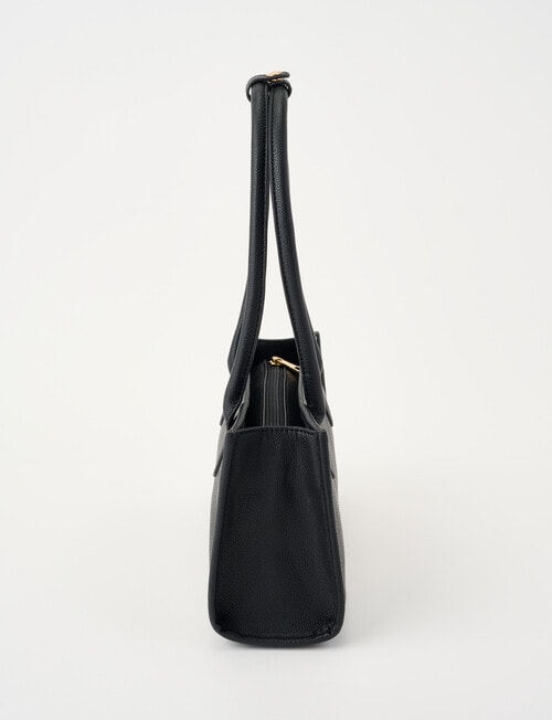 Whistle Long Handle Shopper Bag, Black product photo View 04 L