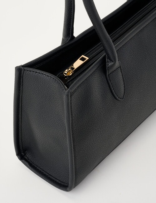 Whistle Long Handle Shopper Bag, Black product photo View 05 L