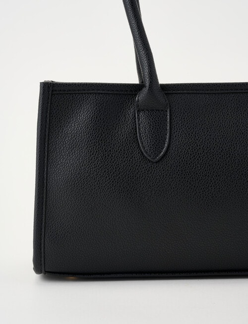 Whistle Long Handle Shopper Bag, Black product photo View 06 L