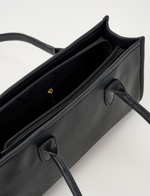 Whistle Long Handle Shopper Bag, Black product photo View 08 L