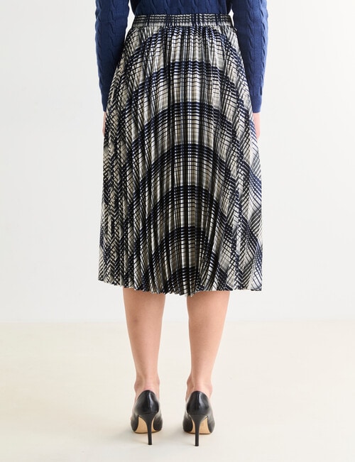 Oliver Black Sunray Pleat Satin Skirt, Check product photo View 02 L