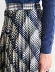 Oliver Black Sunray Pleat Satin Skirt, Check product photo View 04 S