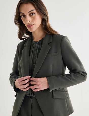 Oliver Black 1-button Jacket, Forest product photo
