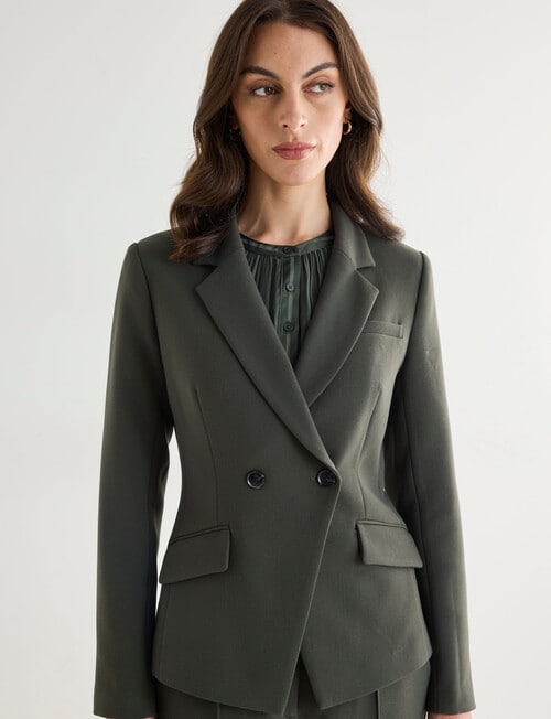 Oliver Black 1-button Jacket, Forest product photo View 05 L