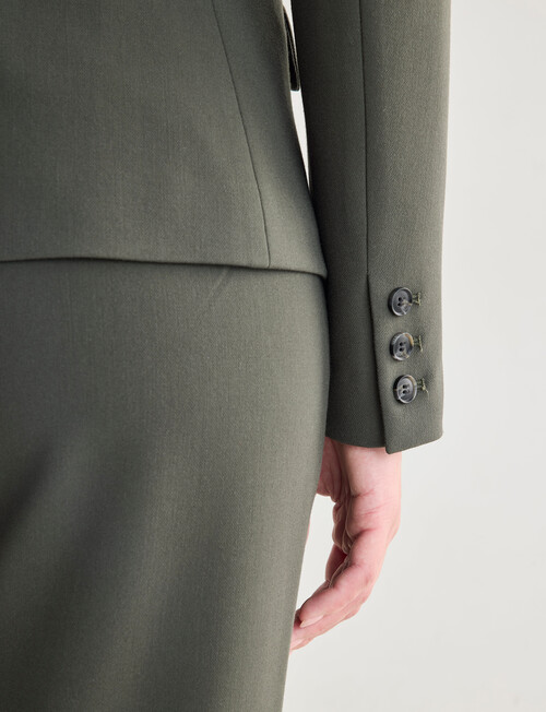Oliver Black 1-button Jacket, Forest product photo View 07 L