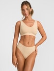 Jockey Skimmies Smooth Hi Cut Brief, Nude product photo View 02 S