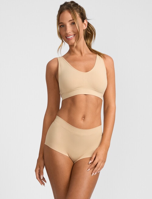 Jockey Skimmies Smooth Boy Short, Nude product photo View 02 L