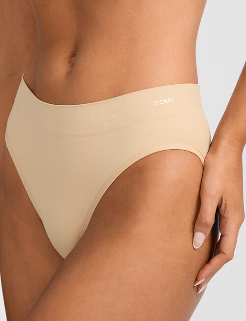 Jockey Skimmies Smooth Hi Cut Brief, Nude product photo View 04 L