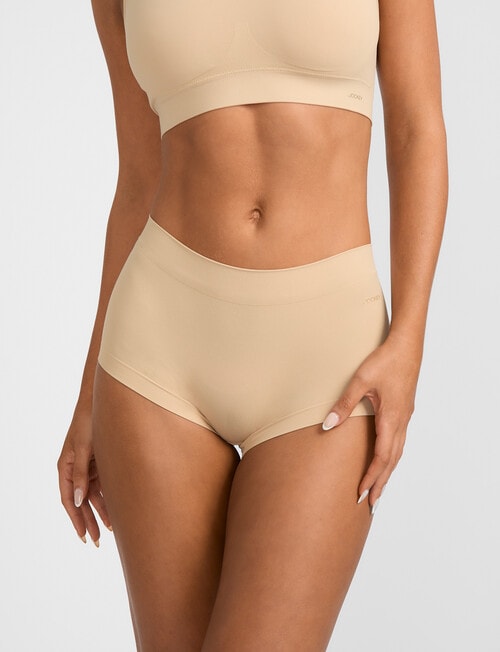 Jockey Skimmies Smooth Boy Short, Nude product photo View 03 L