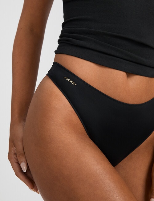 Jockey No Panty Line Promise Smooth G-String Brief, Black product photo View 05 L