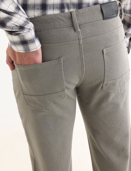 Chisel Straight Leg Stretch 5-Pocket Jean, Stone product photo View 05 L