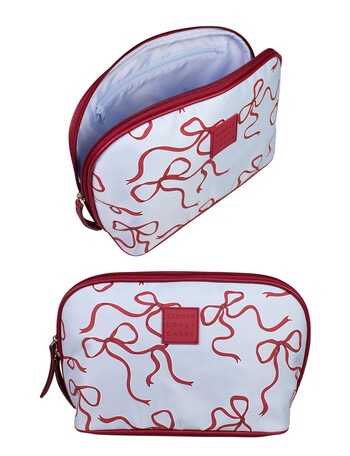 Tender Love + Carry Zipover, Burgundy Blue Bows product photo