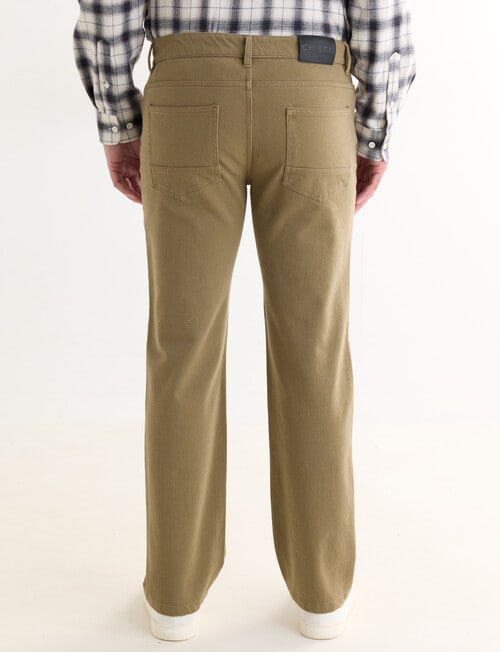 Chisel Straight Leg Stretch 5-Pocket Jean, Tan product photo View 02 L