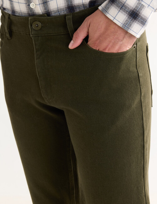 Chisel Straight Leg Stretch 5-Pocket Jean, Khaki product photo View 04 L