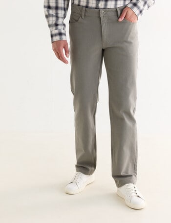 Chisel Straight Leg Stretch 5-Pocket Jean, Stone product photo