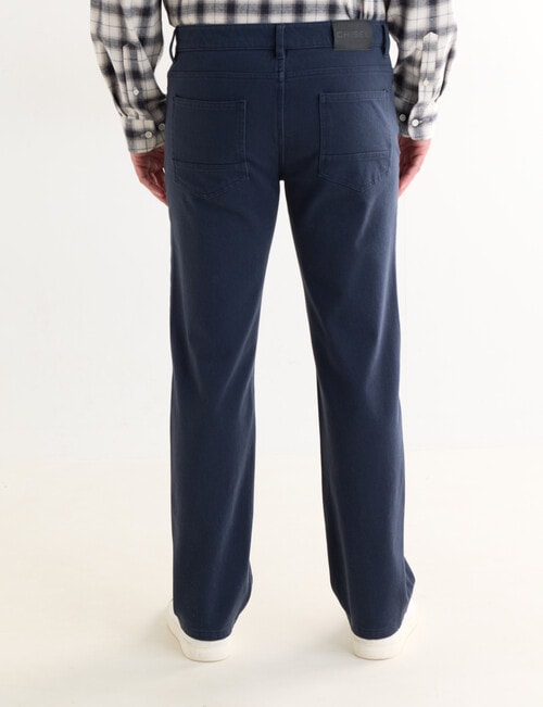 Chisel Straight Leg Stretch 5-Pocket Jean, Navy product photo View 02 L