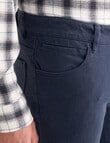 Chisel Straight Leg Stretch 5-Pocket Jean, Navy product photo View 04 S
