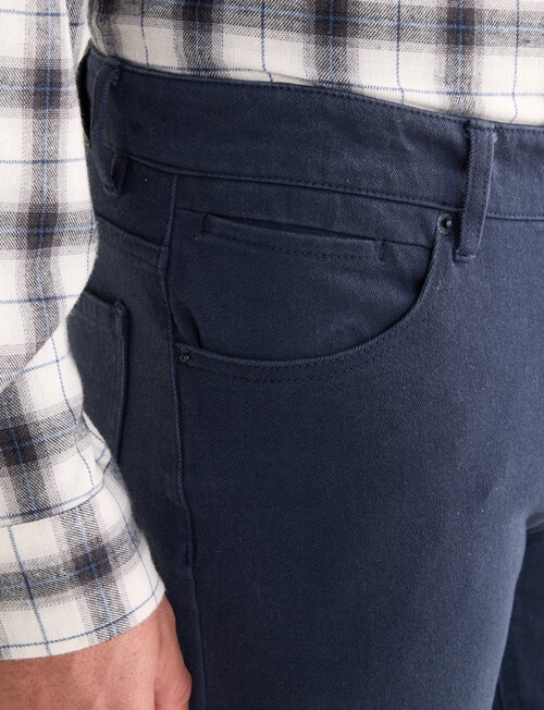 Chisel Straight Leg Stretch 5-Pocket Jean, Navy product photo View 04 L