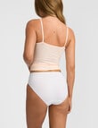 Jockey No Panty Line Promise Smooth Hi Cut Brief, White product photo View 04 S