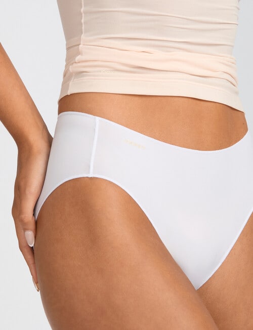 Jockey No Panty Line Promise Smooth Hi Cut Brief, White product photo View 05 L