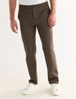 Chisel Elasticated Waist Chino Pants, Brown product photo