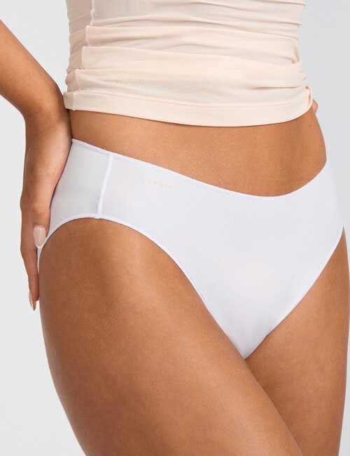 Jockey No Panty Line Promise Smooth Bikini Brief, White product photo View 05 L