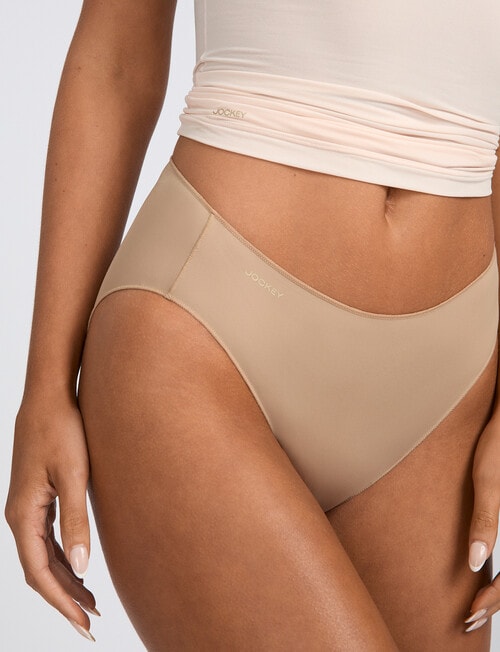 Jockey No Panty Line Promise Smooth Hi Cut Brief, Natural product photo View 05 L