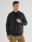 Gasoline Puffer Vest, Black product photo