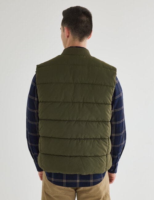 Gasoline Puffer Vest, Khaki product photo View 02 L