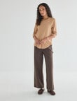 Zest Organic Cotton Long Sleeve Tee, Camel product photo View 03 S