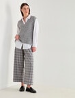 Jigsaw Compose Cosy Alpaca Vest, Grey Marle product photo View 03 S