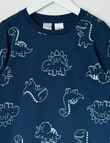 Sleep Mode Knit Long PJ Set, 2-8, Glow Dino product photo View 02 S