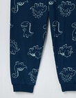 Sleep Mode Knit Long PJ Set, 2-8, Glow Dino product photo View 03 S