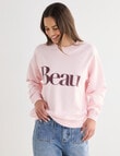 Denim Republic Beau Sweatshirt, Pink product photo