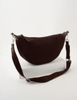Zest Moon Cord Crossbody Bag, Chocolate product photo
