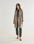 Oliver Black Funnel Neck Coat, Walnut product photo View 03 S