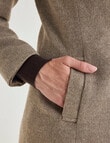 Oliver Black Funnel Neck Coat, Walnut product photo View 07 S