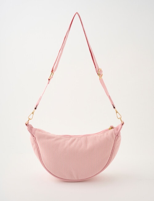 Zest Moon Cord Crossbody Bag, Pink product photo View 02 L