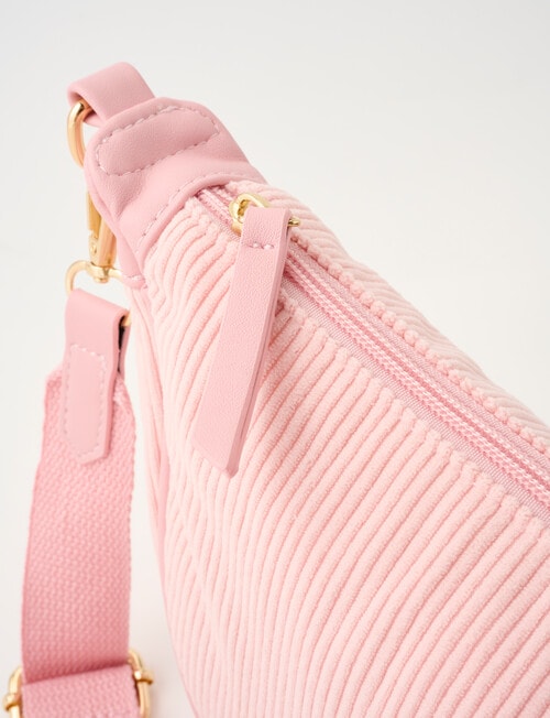 Zest Moon Cord Crossbody Bag, Pink product photo View 05 L